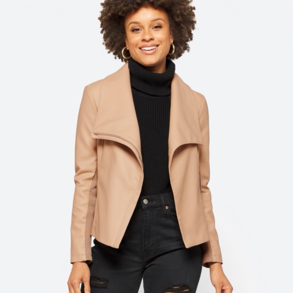 BB Dakota X Steve Madden chic street jacket tan small